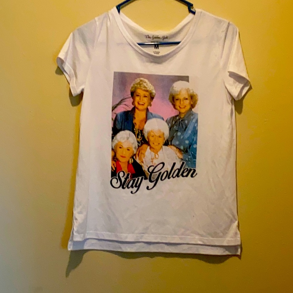 A golden girls T-shirt color white size medium